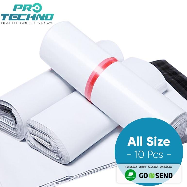 

M97 Plastik Polymailer Ecer isi 10 Putih 17x30, 40x60, 32x45, | Amplop Plastik Packing Online GLOSSY READY STOCK べ