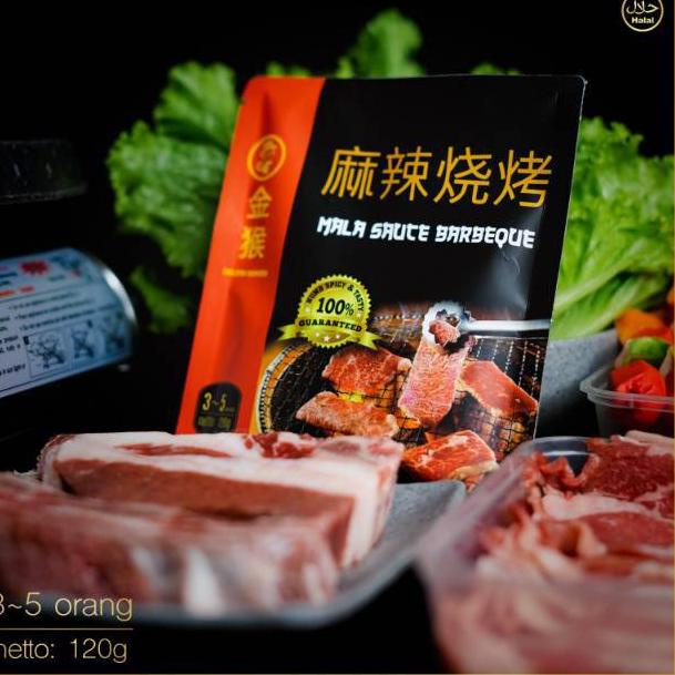 

Modern.. Bumbu Instan Mala BBQ Sauce Barbeque Saos Golden Monkey Malatang Hotpot HALAL 72