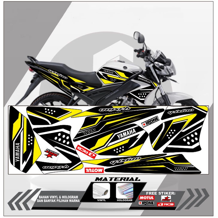 Sticker Striping Lis Variasi OLD 2008-2012 Vixion Lightning Decal Lis Variasi Vixion OLD 2008-2012