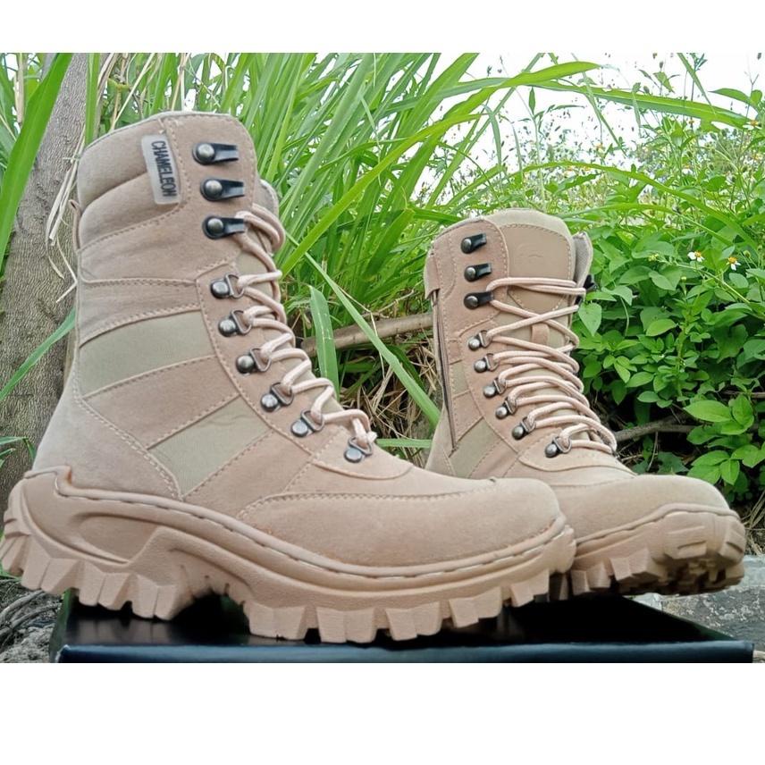 ✬ sepatu  pdl chameleon 511 cream gurun pol,pp taktikal kerjalapangan 8inci anti selip ☈
