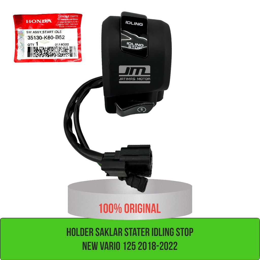 Holder kanan tombol saklar stater idling stop new vario 125 2018-2022 35130-K60-B62 35130-K60-B72