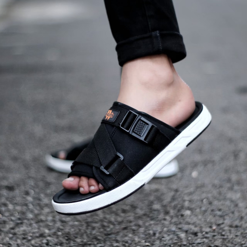 Sandal pria outdor-sandal slop pria tali- sandal wanita pria slide slop sliper webing distro kekinian A004 sandal indian pria