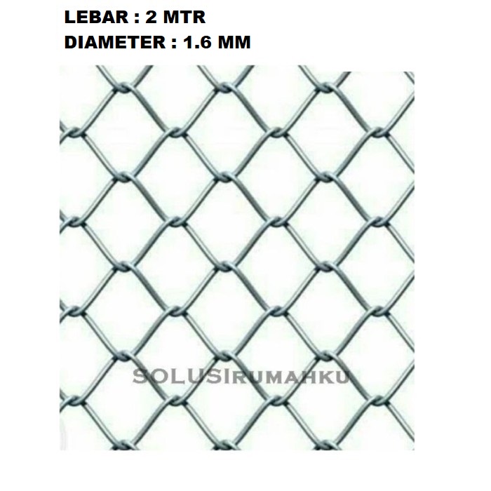 Kawat Harmonika tinggi 2 meter x tebal 1.6 mm / Ram Wajik Pagar Kandang Hewan