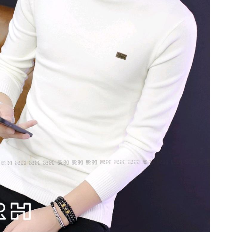 ☺ Baju rajut kerah tinggi/sweater rajut turtleneck pria/switer turtle neck/switer kerah tinggi ♛