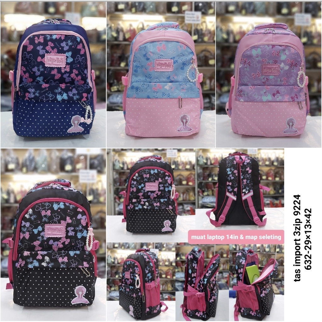 Tas import ransel sd anak perempuan anak laki