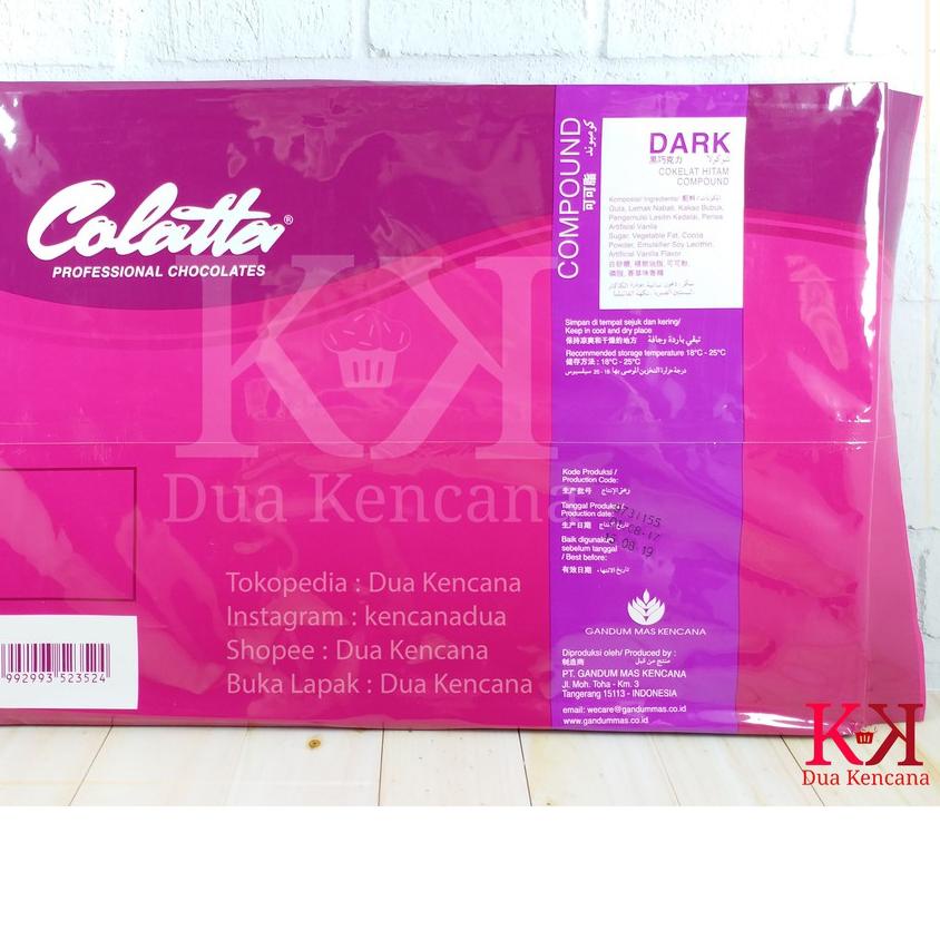 

❄ Colatta Dark Compound 1 KG Coklat Hitam Compound Chocolate Collata ✾