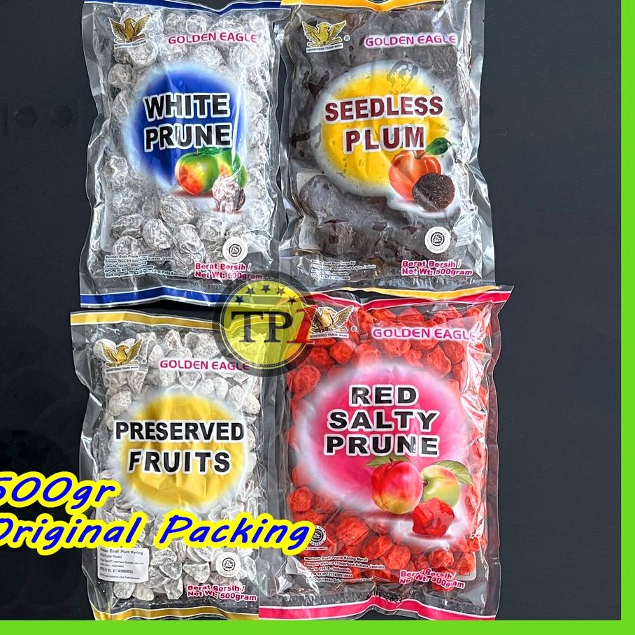 

✸ Golden Eagle Manisan buah kiamboi kiamboy plum merah putih 500g ♟