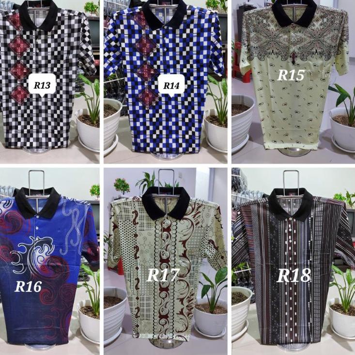 [ COD ] Kaos Kerah Import M L XL - Kaos Pria Wangky Oryong - Kaos Bapak Miliki .