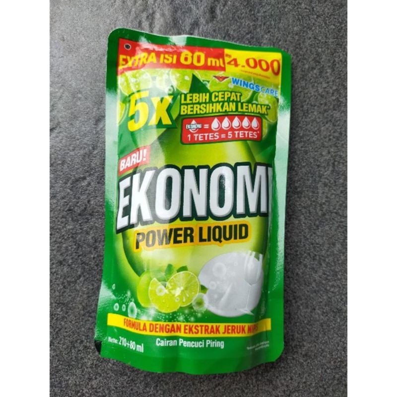 ekonomi liquid 210+80ml (4000) sabun cuci piring