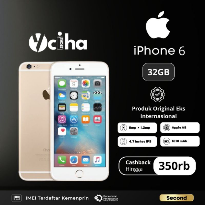 Iphone 6 32GB Second Inter | Ibox