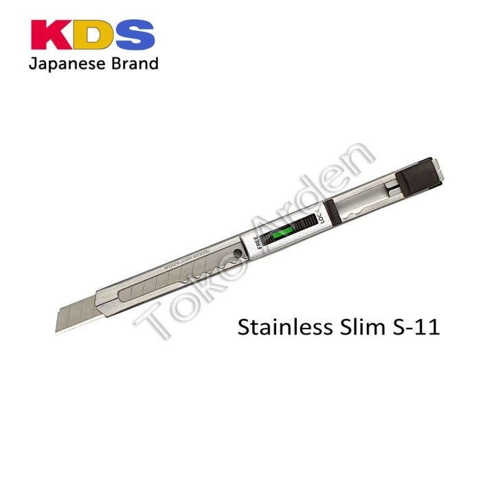 

Cutter Pisau Cutter Kds Stainless Slim S-11 / Kds Cutter - Made In Japan