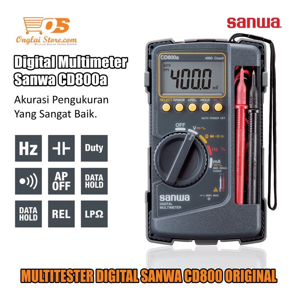 Multitester Digital Sanwa CD800a Original