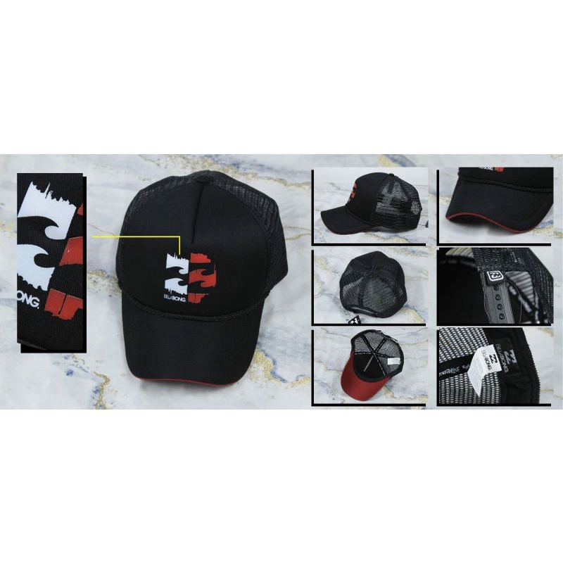 Topi Jaring Trucker Billabong Premium Original / Topi Distro / Topi Surfing
