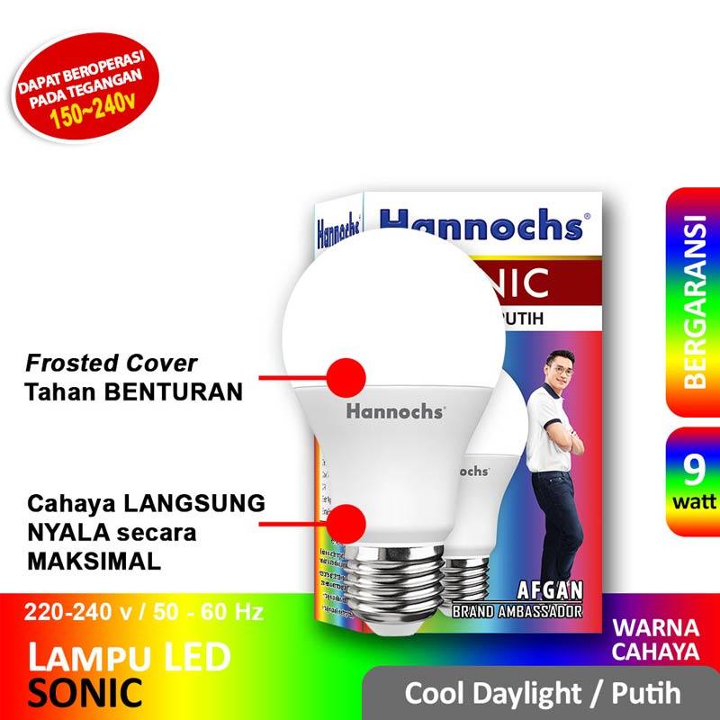 Hannochs Sonic Bohlam Lampu LED 3-5-7-9-12-15-20-25 Watt Cool Daylight Putih