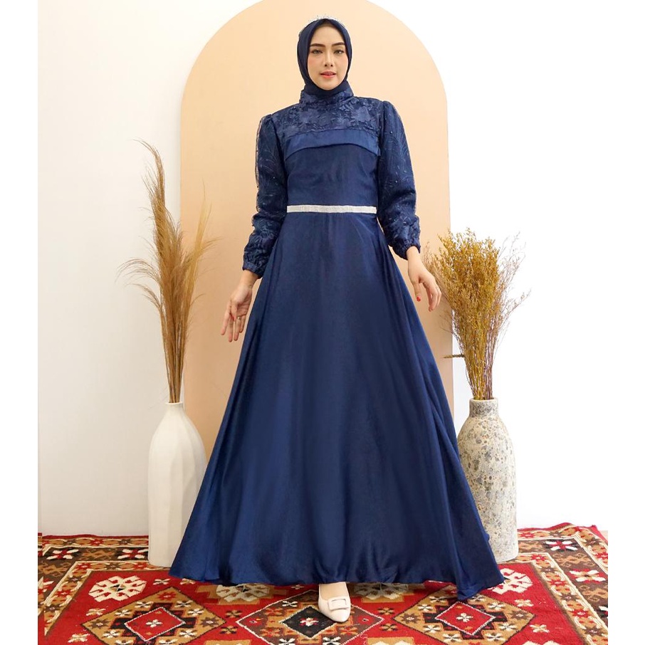 (100% RealPict) KINAN GAMIS MAXI DRESS PREMIUM MAXMARA SILK TILE / GAMIS PESTA / GAMIS KONDANGAN / MAXI PESTA / GAMIS LEBARAN / MAXI MUSLIM FASHION