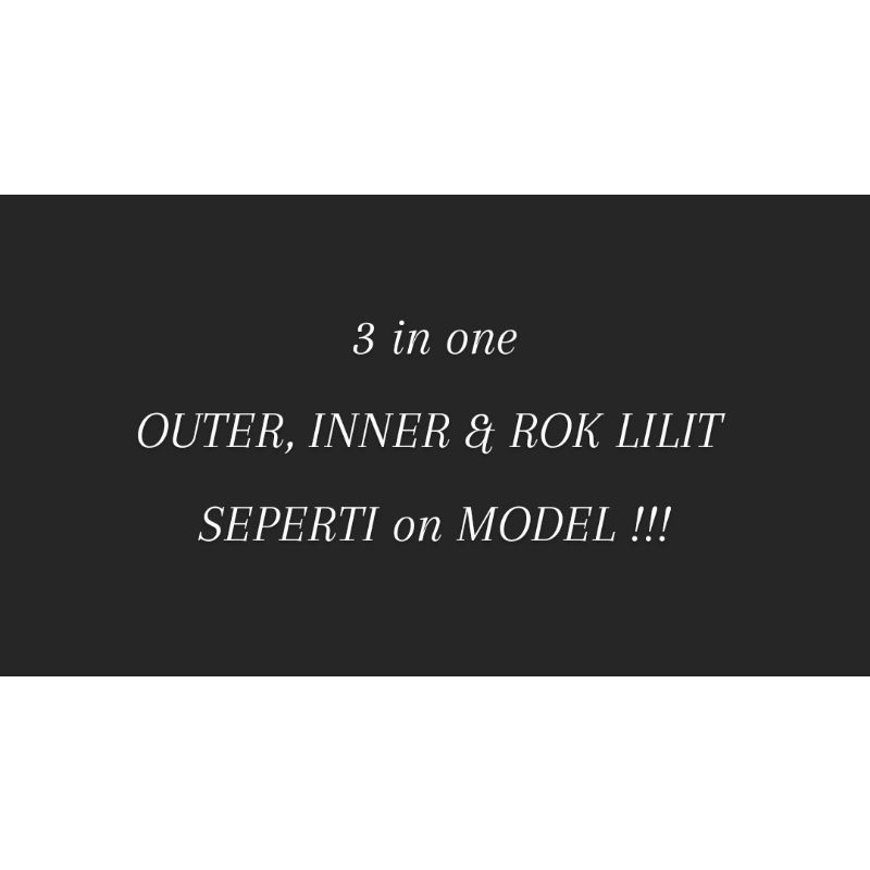 AIRA BATIK_ Buy1 Get 3 Set Naomi I Buy Outer Free Lilit &amp; Inner | One Set Kondangan | Outer Oversize | Outfit kondangan | Baju Kondangan Kekinian | Couple Batik i Baju Wisuda I Raya Outfit I Couple Lebaran I Lebaran Outfit
