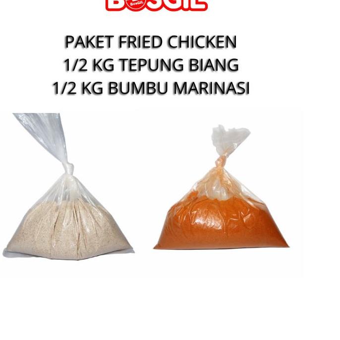

➮ Paket tepung Premium Fried Chicken (1/2 kg tepung biang dan 1/2 kg tepung marinasi) ➪