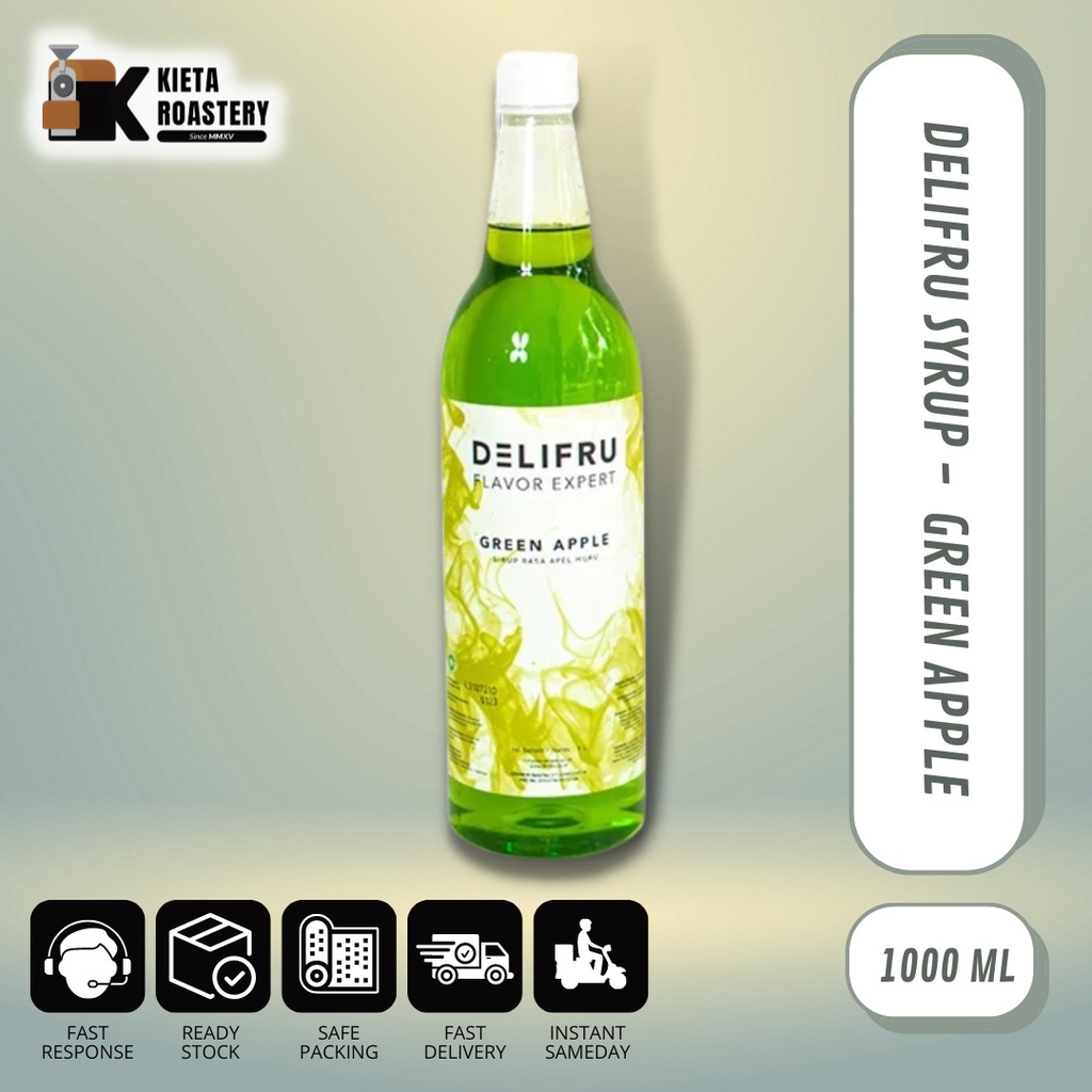 

✨NEW✨ -Syrup Delifru Green Apple 1000ml- 1.1.23