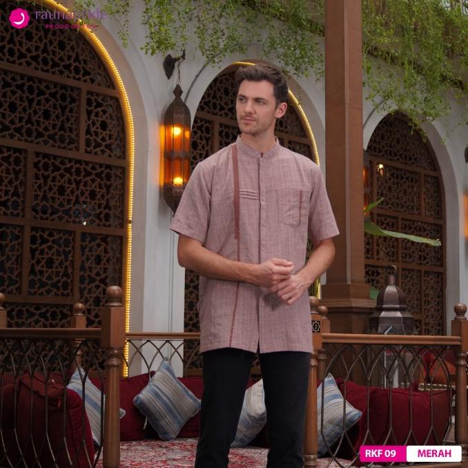 Rauna - Baju Muslim - Sarimbit - Koko Dewasa Jasmine 09 Merah