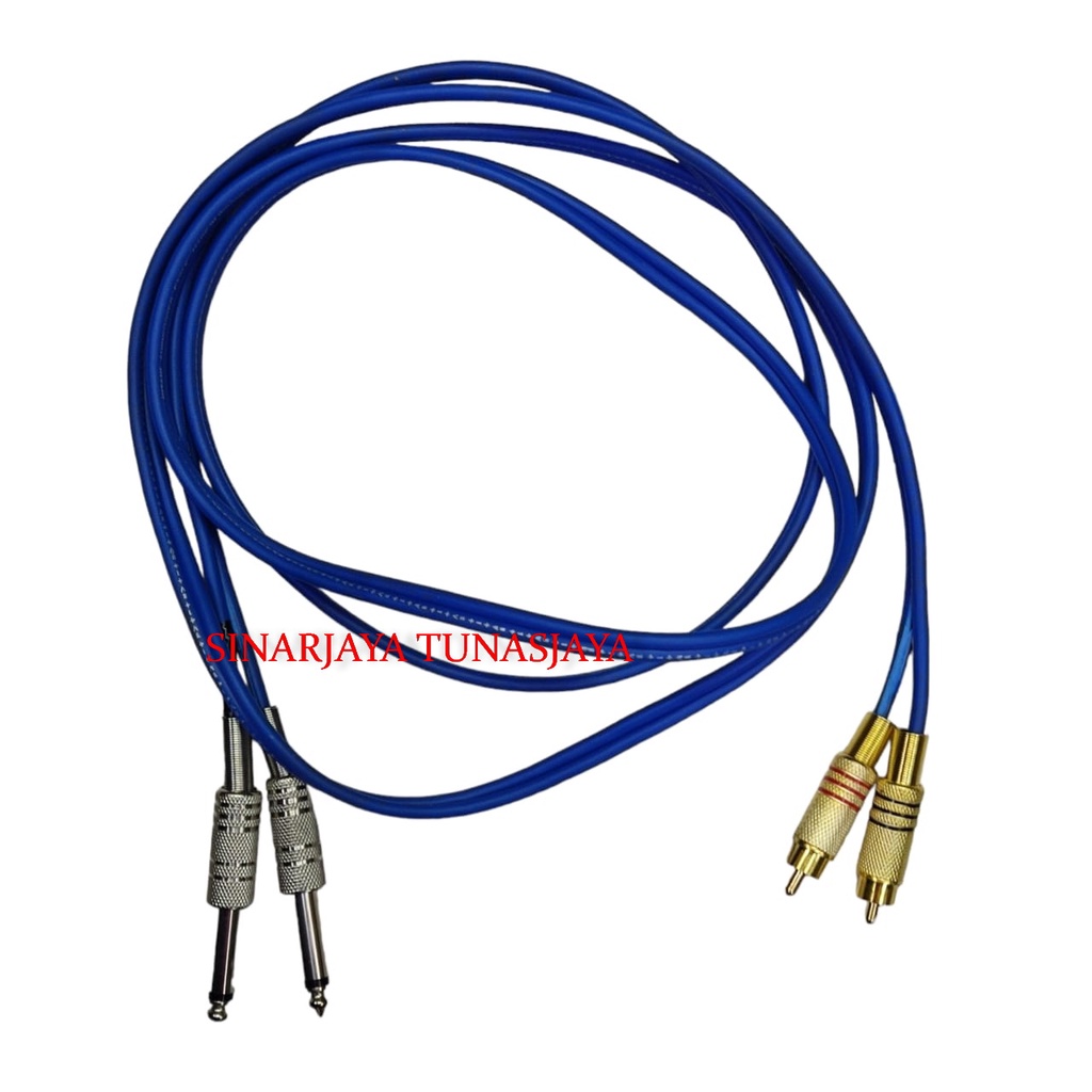 KABEL AKAI KE RCA 2 JALUR KABEL STEREO MIXER KE SPEAKER AKTIF MIXER KE AMPLI RCA KE JACK 6,5MM