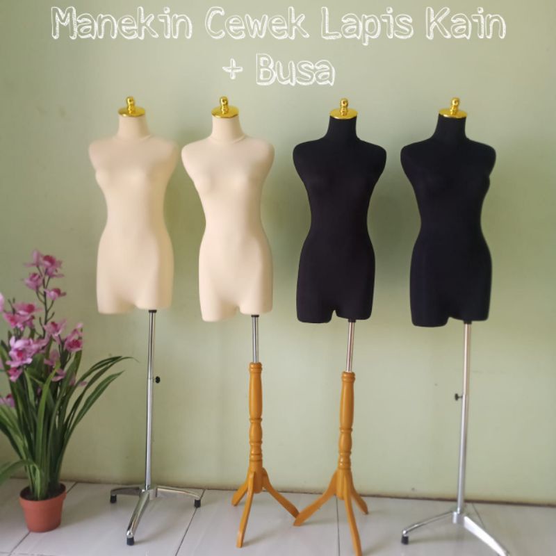 Manekin Cewek Lapis Kain Busa Paha Patung Cewek + Kaki