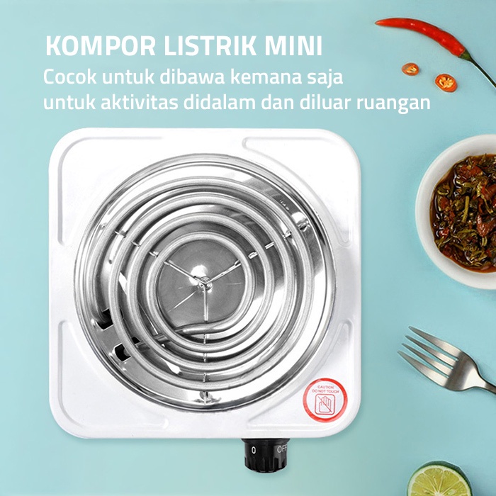 T&amp;Y Kompor Listrik Mini Satu Tungku Electric Stove Portable Hotplate Electric Cooking Kompor Mini 1 Tungku Dengan 5 Kecepatan Panas