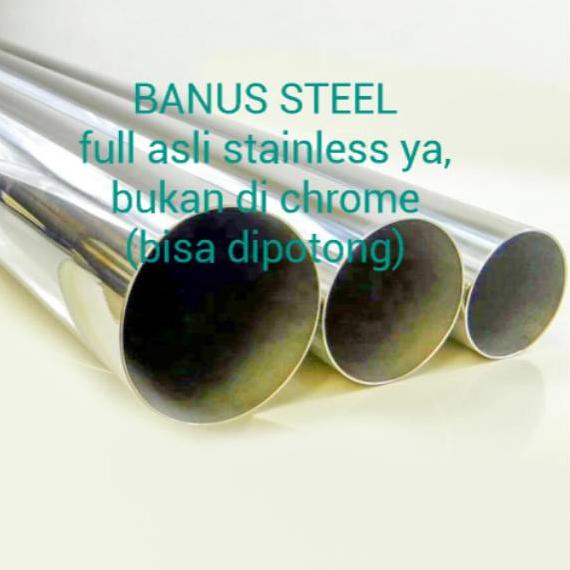 ✰ Pipa stainless 2" inch x 1 mm x 1 meter pipa ornamen pipa railing pipa stainless 201 ✴