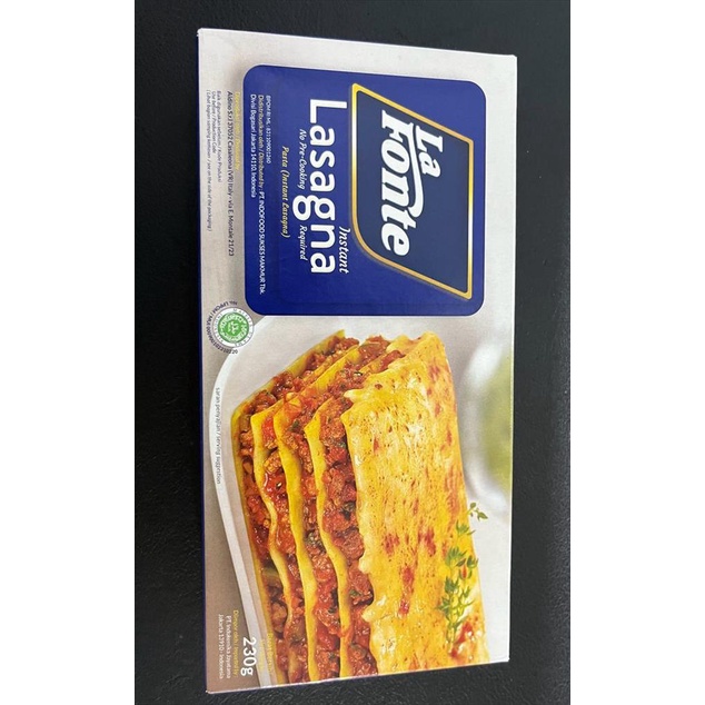 LA FONTE LASAGNA 230 GR /  LAFONTE LASAGNA 230 GR