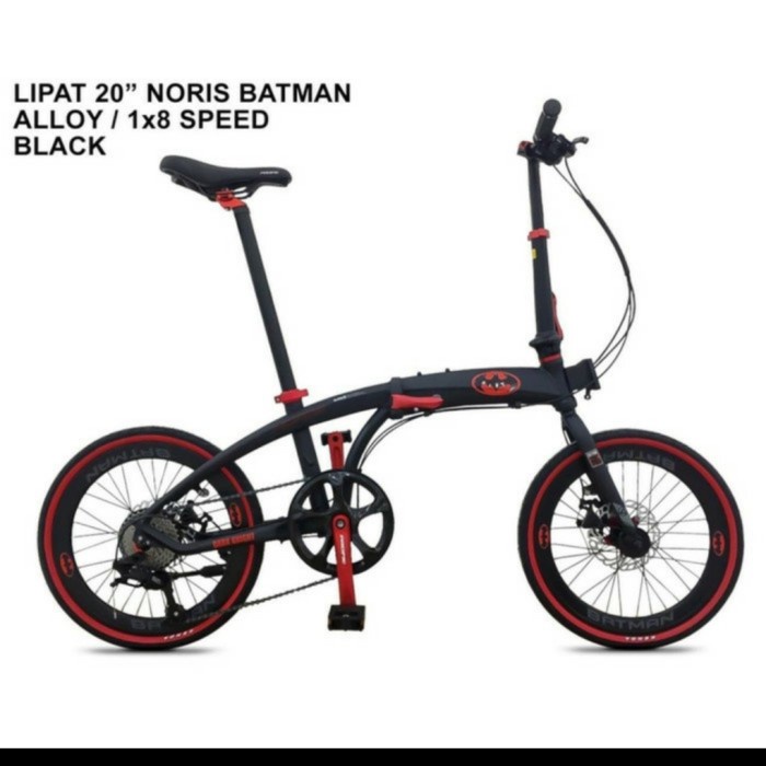 Sepeda Lipat 20 Pacific Noris Batman New #Original