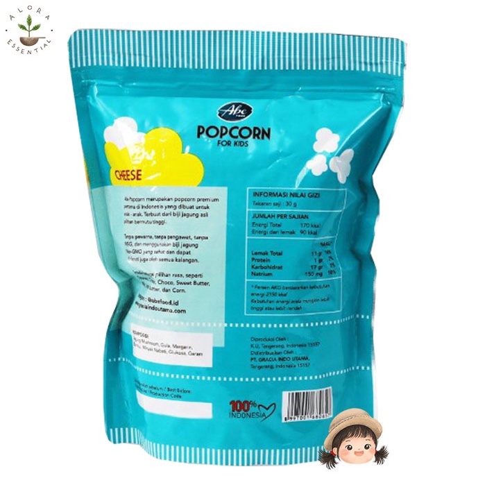 Abe Food Popcorn Keju - Snack Ringan Anak Popcorn Cheese 80g