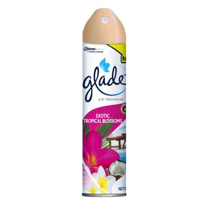 GLADE 2IN1 250ML ORANGE/TROPICAL BLOSSOM