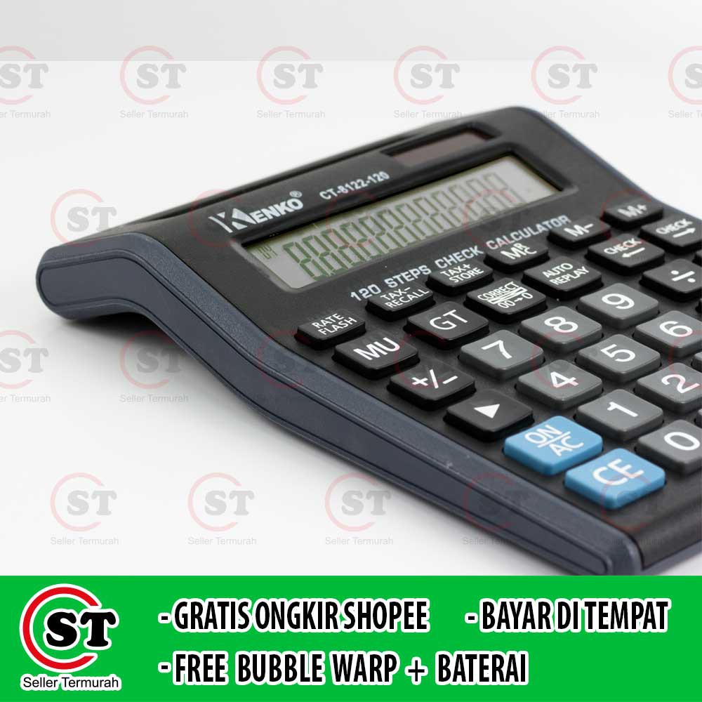 

Terlaris ✨ -[COD] Kalkulator Kenko CT 8122 DUAL DISPLAY / KALKULATOR 2 LAYAR / 12 DIGIT / 2 TAMPILAN- 2.2.23