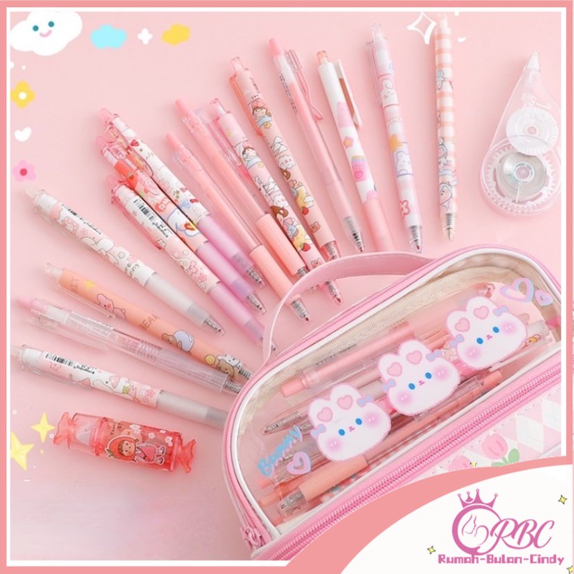 【Dapat menampung 70 pulpen】PVC Pencil  Kapasitas tinggi Case Kotak Pensil Sekolah Kapasitas Besar Dual Slot Trendy Stylish COD