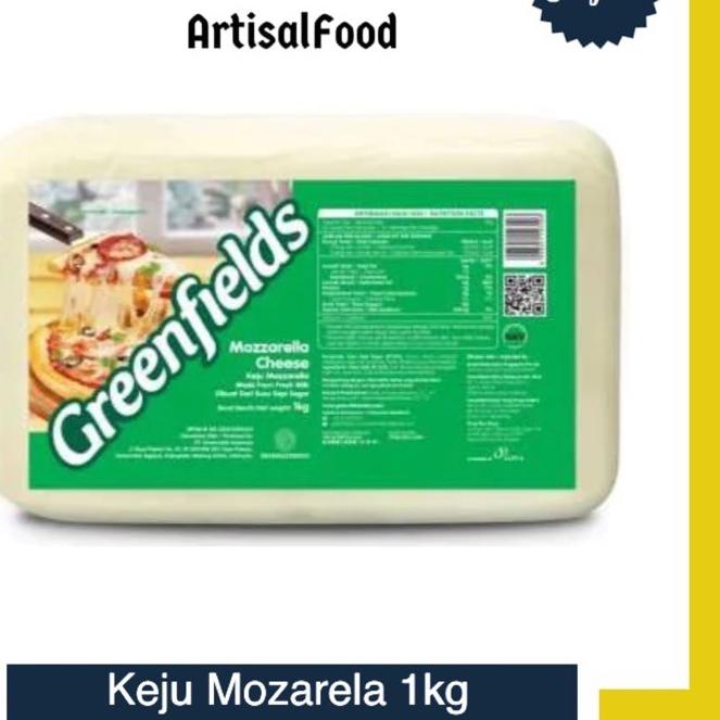 

➧ Greenfields Keju Mozarella Mozzarella Cheese Greenfield 1kg ☟