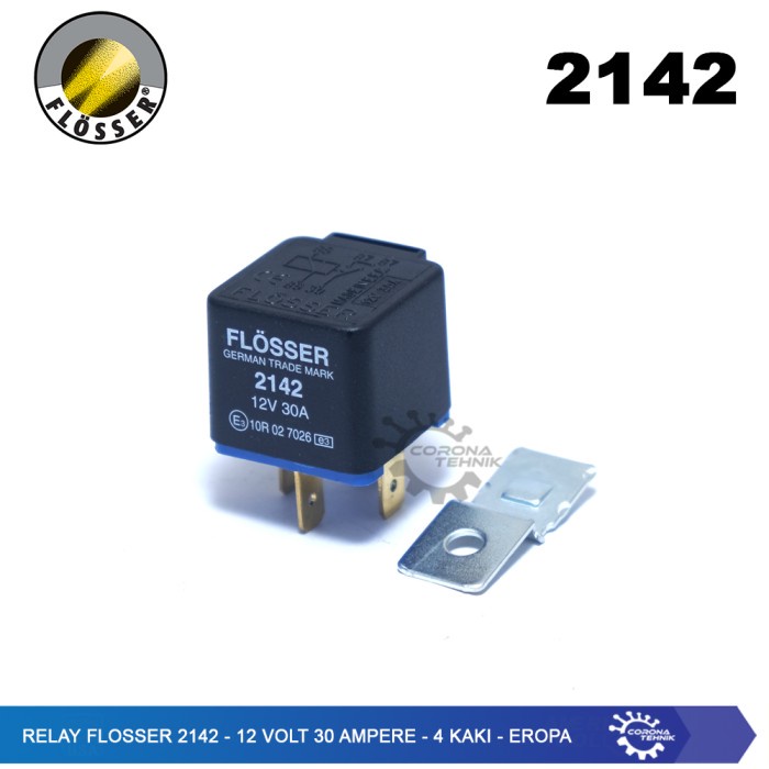 Terlaris Relay Flosser 2142 - 12 Volt 30 Ampere - 4 Kaki - Eropa