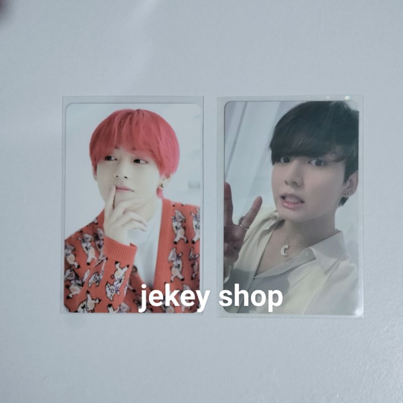 (Ready) Photocard Jungkook proof compact bundle taehyung rambut merah dicon
