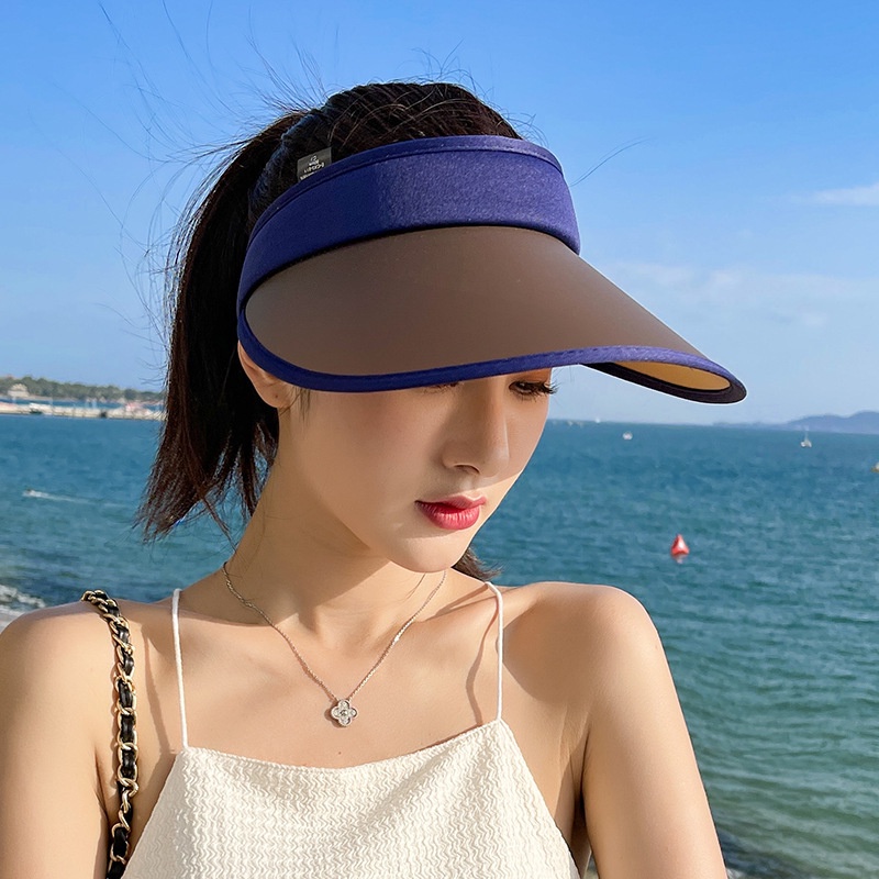 Tanpa Kepala anti-ultraviolet Pantai sun-shading open-top Topi Matahari Mata Besar