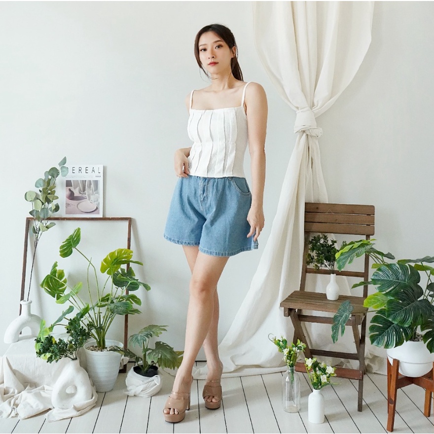 CAVALU Knit Korean Tank Top Crop Top Rajut Korea Tengtop Baju Atasan Wanita 231