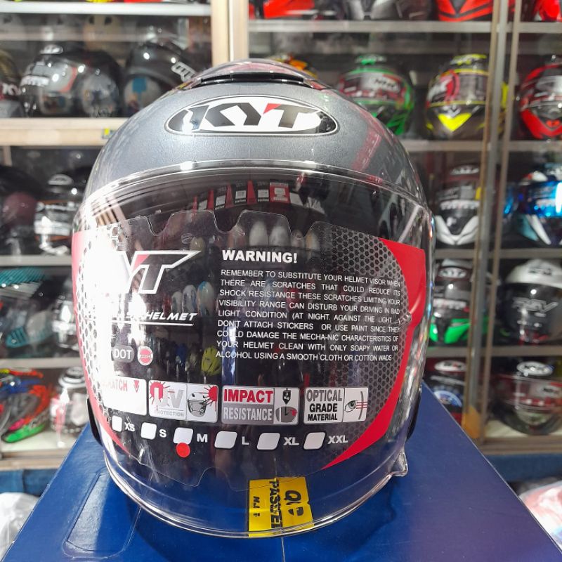 helm KYT KYOTO R GUNMETAL ALLGREY