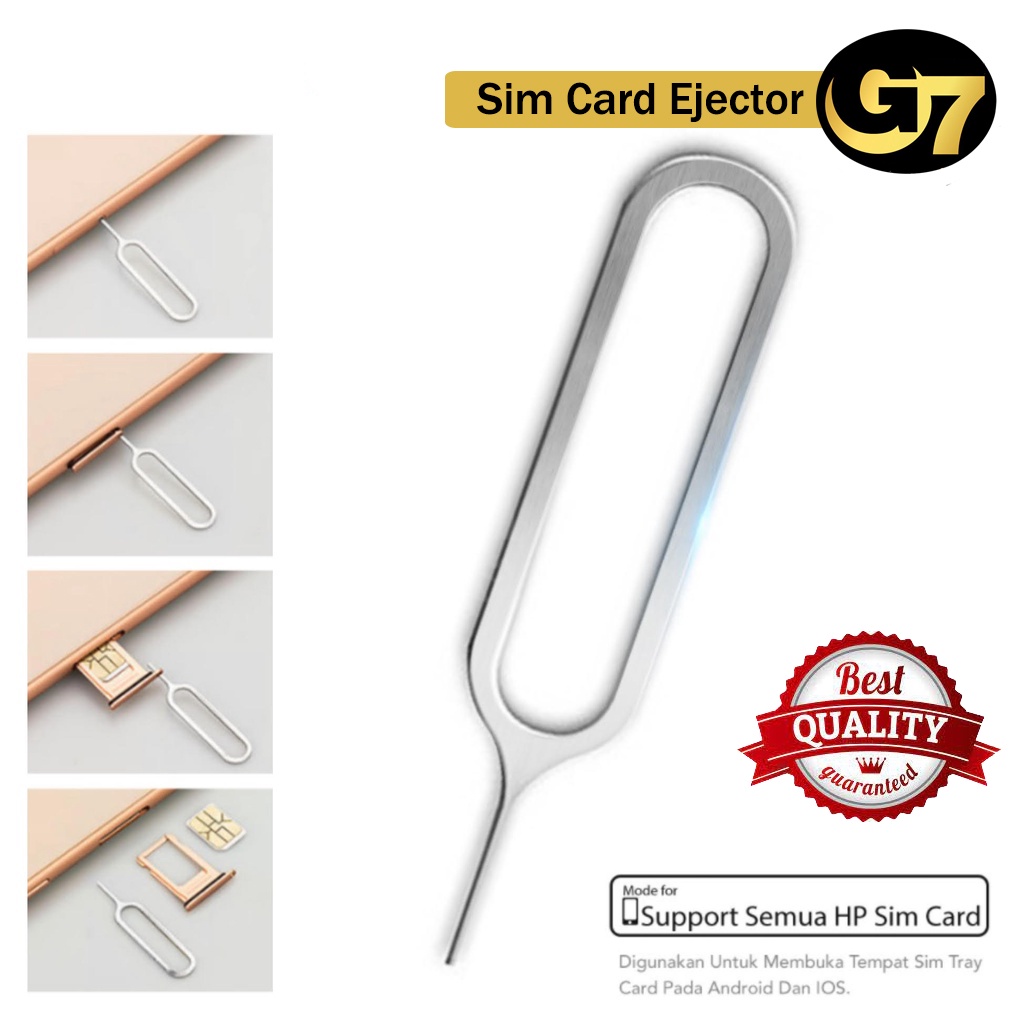 Tusukan Kartu Simcard Jarum Sim Card HP Pembuka Kartu Nomor HP Ejector Ganti Nomor HP