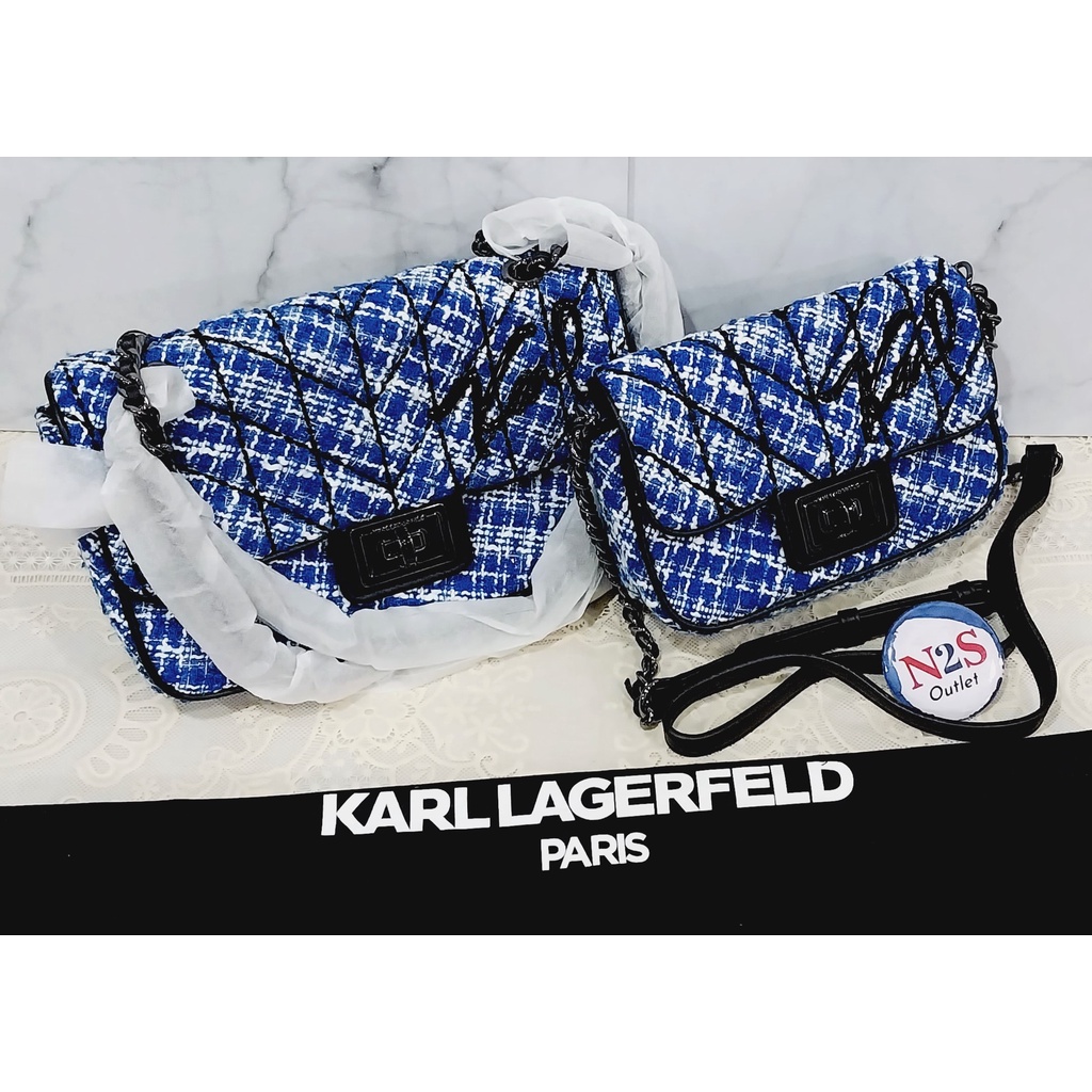 karl lagerfeld tas wanita KL 18/25 agyness original blue