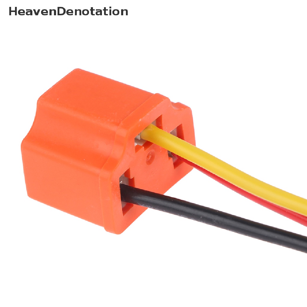 [HeavenDenotation] H4 Lampu Kepala Mobil LED Keramik Bohlam Holder Extension Wire Haen Adaptor HDV