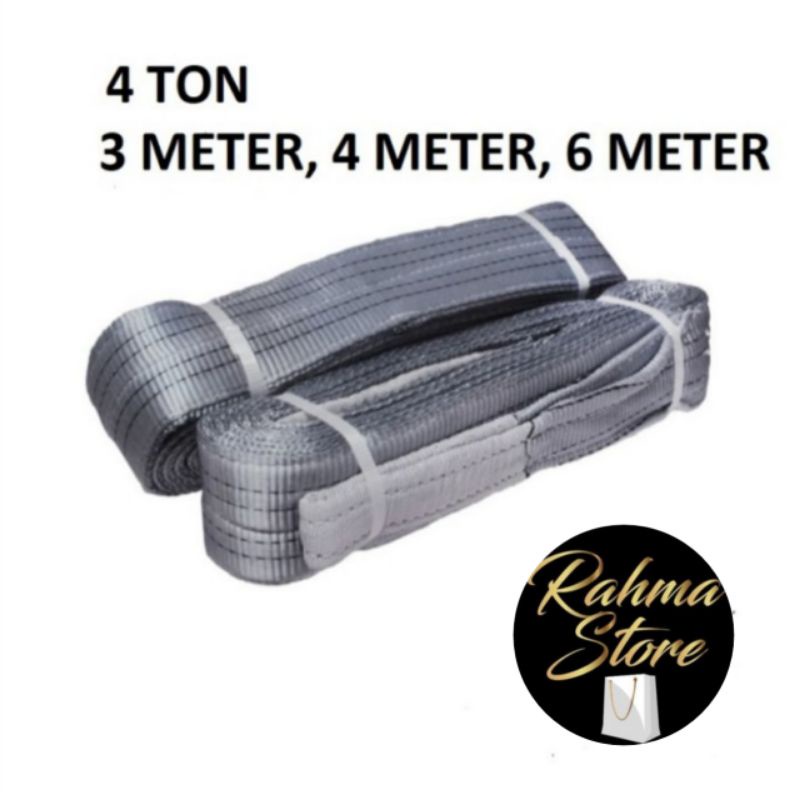 WEBBING SLING BELT 4 TON 3 METER / TALI SABUK 4 TON 3M -  3 meter