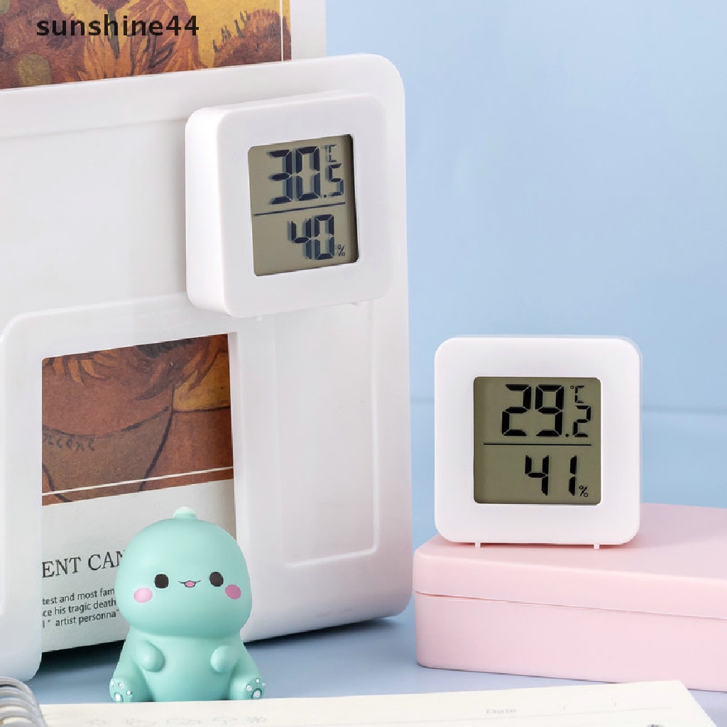 Sunshine Digital Electronic Thermohygrometer Indoor Mini Thermometer Hygrometer Basah Kering Kamar Bayi Dinding Kamar Pengukur Suhu ID