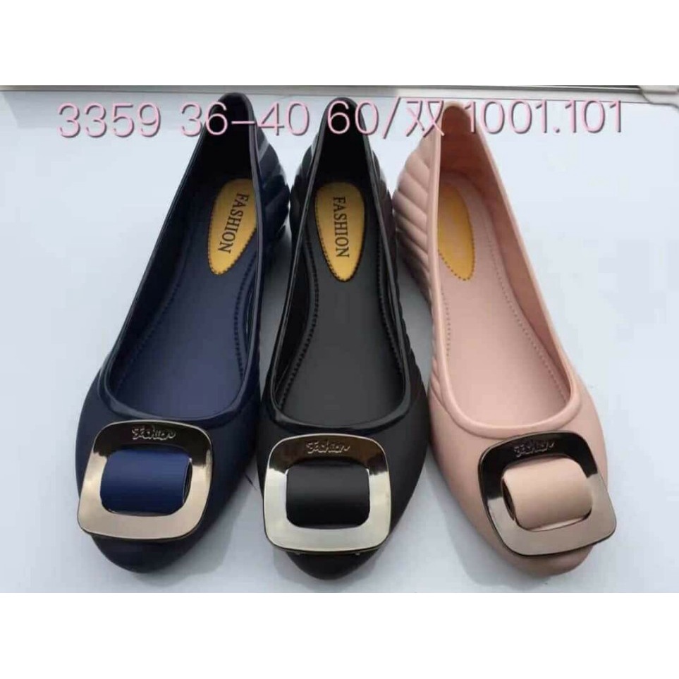 3359 FLATSHOES  KARET JELLY WANITA Import