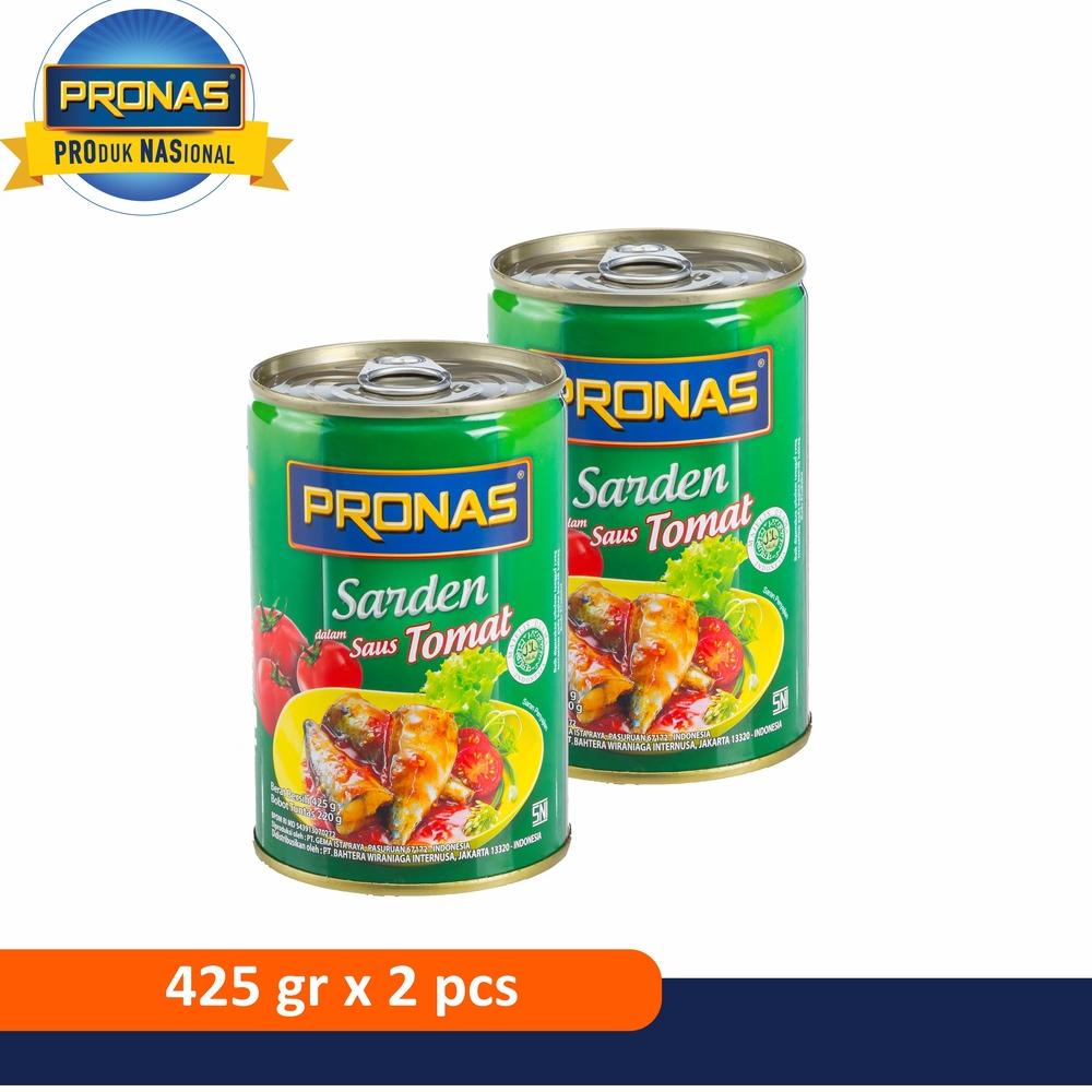 

2.2 PRONAS Sarden Tomat 425 g Bundling 2 pcs .,,.,.,