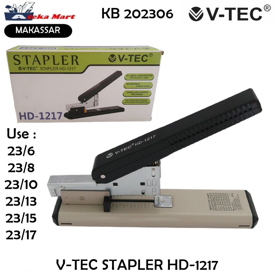

V-TEC STAPLER HD-1217 STAPLER JILID