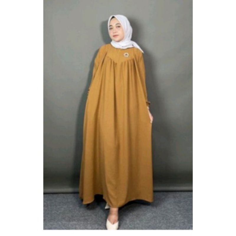 MIDIDRES CRINKLE AIRFLOW BUSUI/,GAMIS CRINKLE URAGIRI