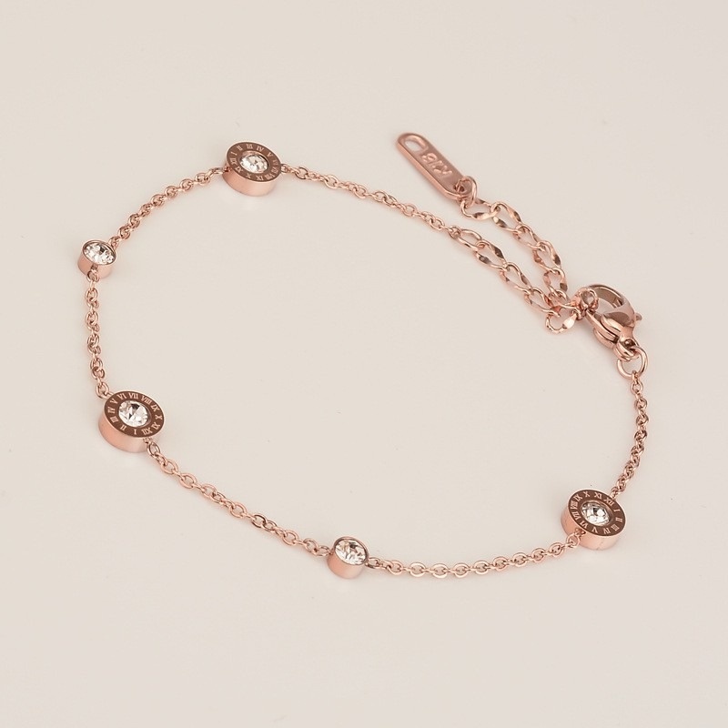 Gelang Warna Rose Gold Gaya Eropa Amerika