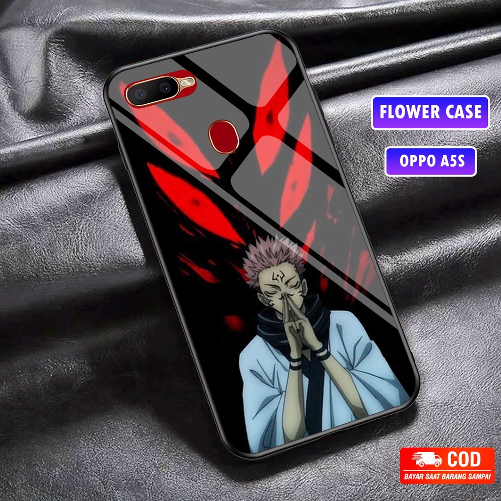 Case OPPO A5S/A7.A12/A11K [P3] Softcase Glass Kaca Fashion Casing Anime Jujutsu Kaisen tumblr PELANG